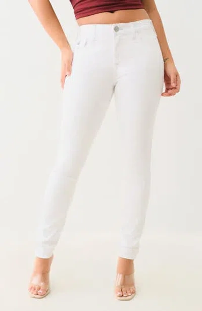 True Religion Jennie Mr. Flap Skinny Jeans In Optic White