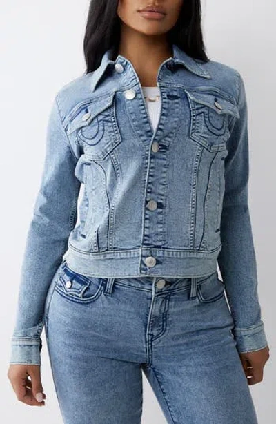 True Religion Jesse Crop Denim Jacket