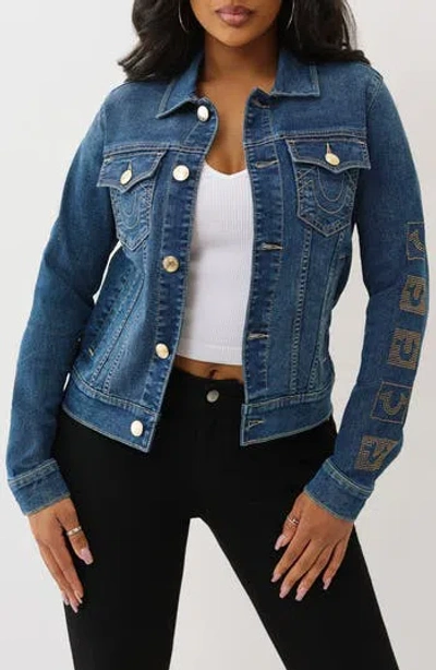 True Religion Jesse Slim Denim Jacket In Blue