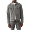 True Religion Jesse Trucker Jacket In Gray