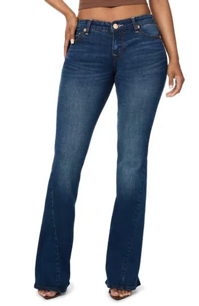 True Religion Joey Big T Low Rise Flare Jeans In Blue