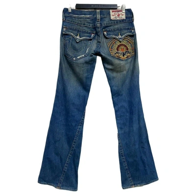 Pre-owned True Religion Joey Denim Jeans Flare In Blue
