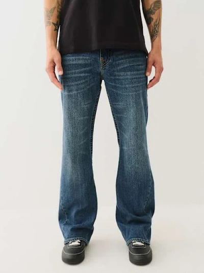 True Religion Joey Flap Flare Jean In Blue