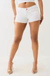 True Religion Joey Flap Pocket Cutoff Denim Shorts