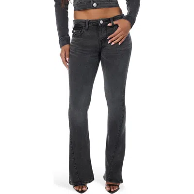 True Religion Joey Flare Leg Jeans In Black