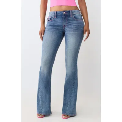 True Religion Joey Ladder Flap Flare Jeans