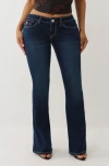 True Religion Joey Low Rise Flare Jeans In Blue