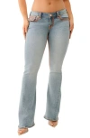 True Religion Joey Low Rise Flare Jeans In Peak Spot