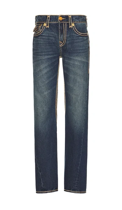 True Religion Joey Marled Rope Stitch Flap Jean In Blue