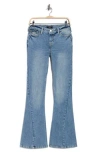 True Religion Joey Mid Rise Flap Pocket Flare Jeans In Blue