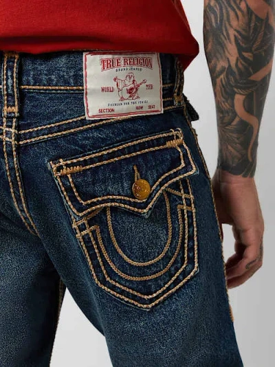 True Religion Joey Rope Stitch Flare Jean