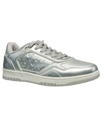 True Religion Jones Court Emboss Sneaker In Silver