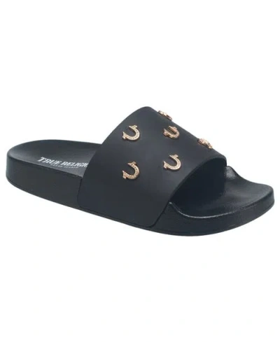 True Religion Kash Pool Slide In Black