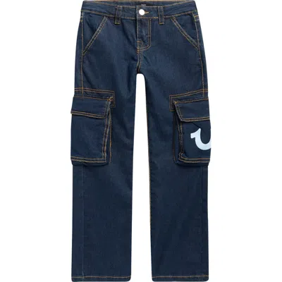 True Religion Kids' Cargo Jeans In Blue