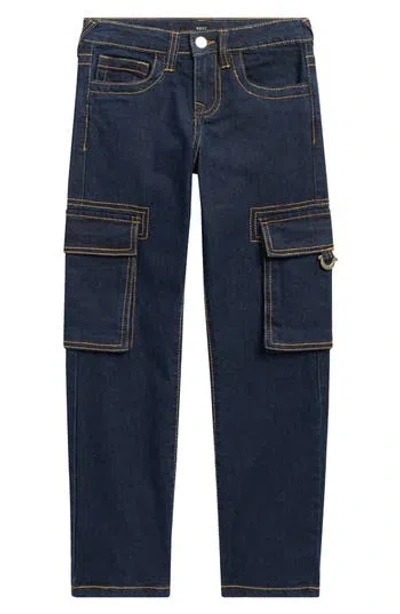 True Religion Kids' Cargo Jeans In Blue