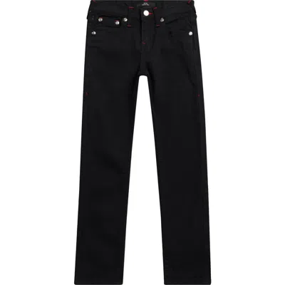 True Religion Kids' Core Geno Straight Leg Jeans In Black