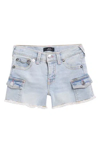 True Religion Kids' Denim Shorts In Blue