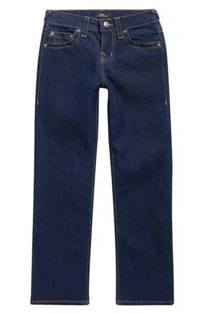 True Religion Kids' Flap Pocket Slim Fit Jeans In Blue
