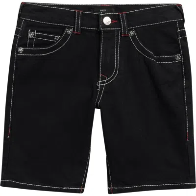 True Religion Kids' High Rise Denim Shorts In Blue