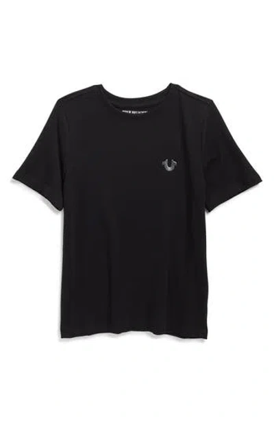 True Religion Kids' Horseshoe Cotton Graphic T-shirt In Black