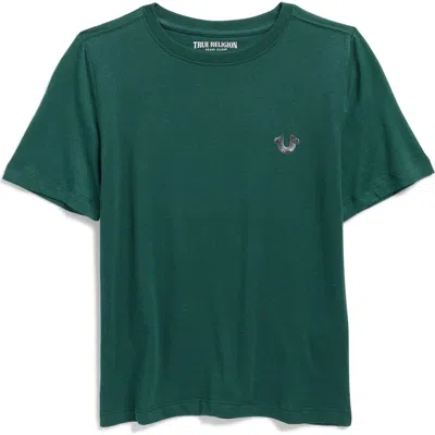 True Religion Kids' Horseshoe Cotton Graphic T-shirt In Green