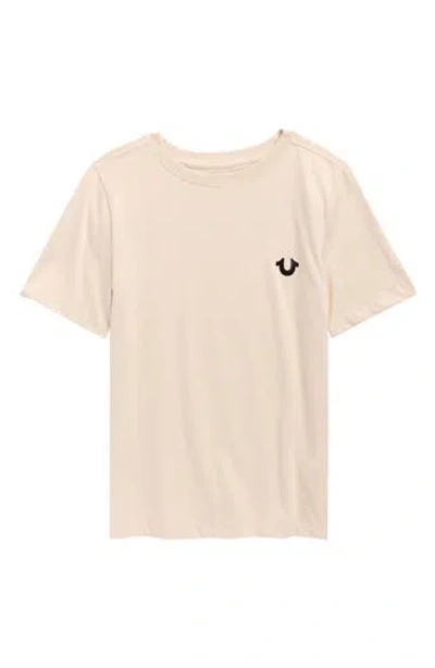 True Religion Kids' Horseshoe Cotton Graphic T-shirt In Neutral