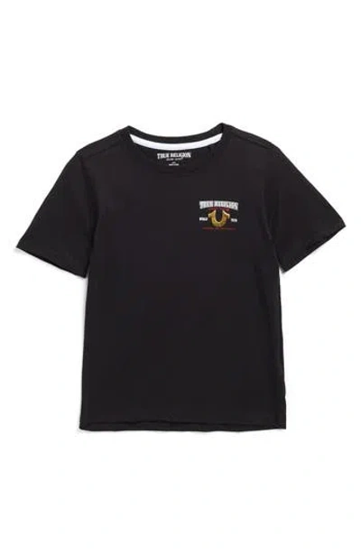True Religion Kids' Horseshoe Logo Graphic T-shirt In Black