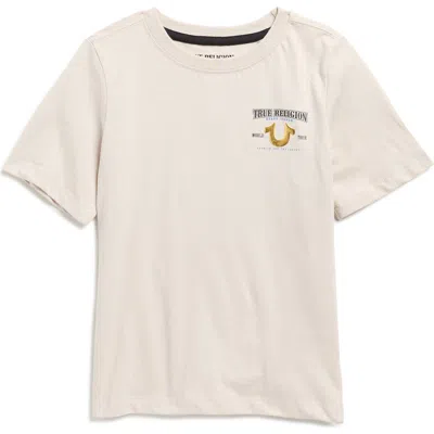 True Religion Kids' Logo Graphic T-shirt In Gray