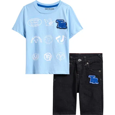 True Religion Kids' Logo Patch T-shirt & Shorts