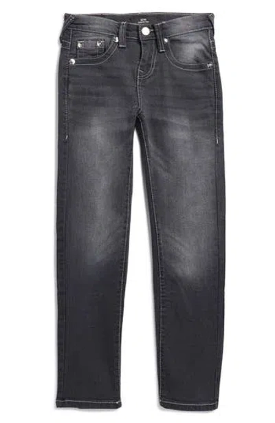 True Religion Kids' Straight Leg Jeans In Black