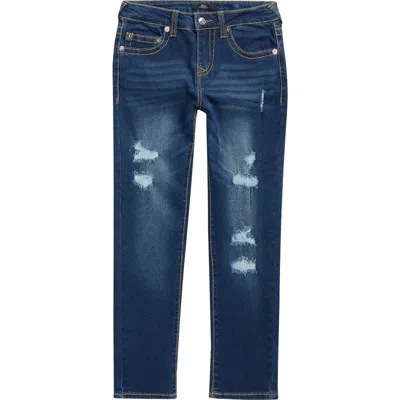True Religion Kids' Tear & Repair Jeans In Blue