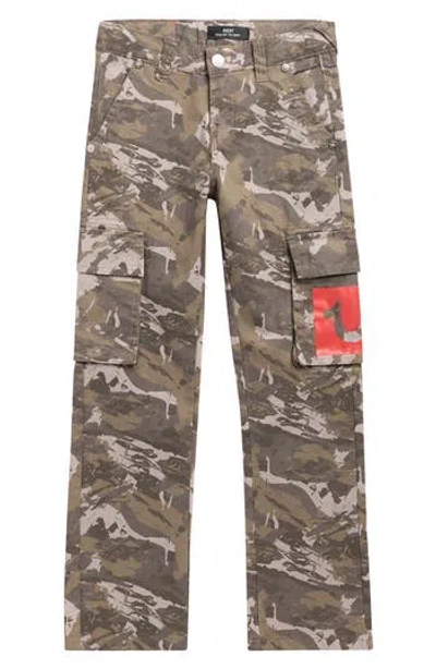 True Religion Kids' Twill Cargo Pants In Gray