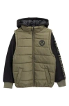True Religion Kids' Twofer Vest Jacket In Green