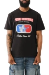 True Religion League T-shirt In Black