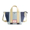 True Religion Licensed Patchwork Denim Tote Bag With Adjustable Strap In Multi