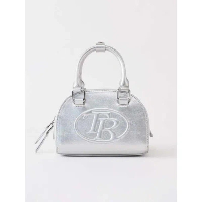 True Religion Logo Emblem Bag In Gray