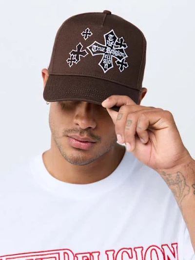 True Religion Logo Graphic Hat In Blue
