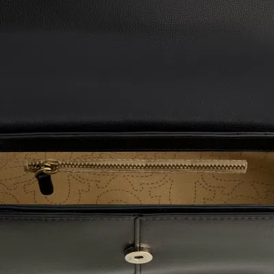True Religion Logo Horseshoe Crossbody Bag In Black