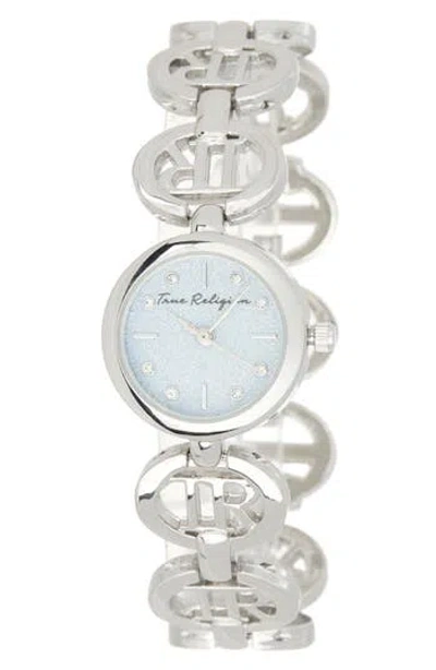 True Religion Logo Link Bracelet Watch, 24mm In White