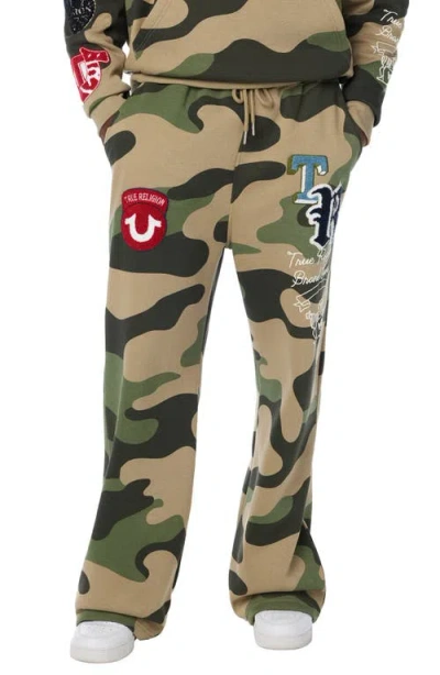 True Religion Logo Patch Baggy Sweatpants In Multi