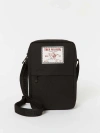 True Religion Logo Patch Crossbody Bag In Black