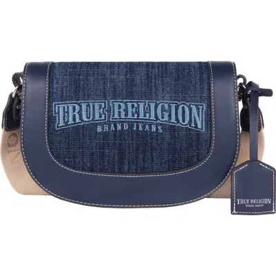 True Religion Logo Saddle Crossbody Bag