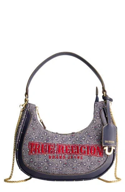 True Religion Logo Small Hobo Bag