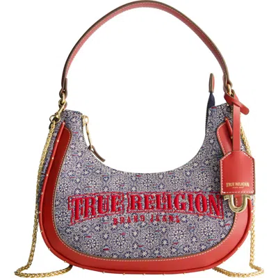True Religion Logo Small Hobo Bag