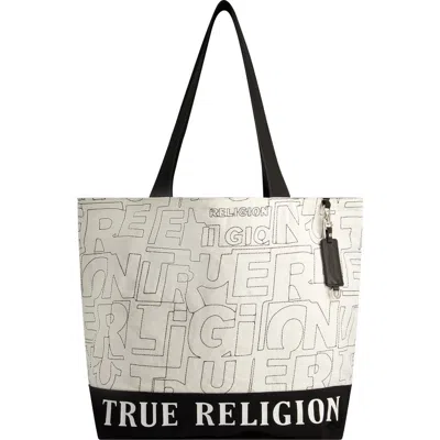 True Religion Logo Stitch Large Tote