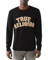 True Religion Long-sleeved Sweater In Jet Black