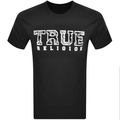 True Religion Logo T Shirt Black