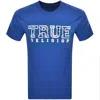 TRUE RELIGION TRUE RELIGION LOGO T SHIRT BLUE