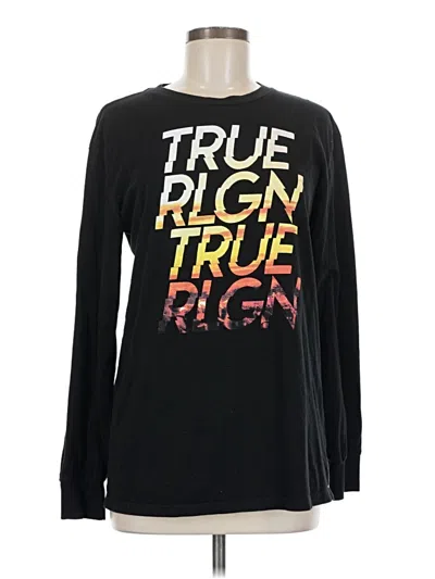 Pre-owned True Religion Long Sleeve T-shirt In Black