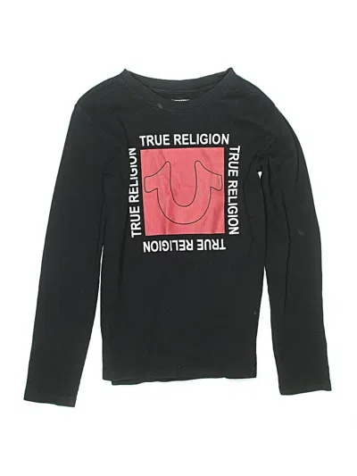 Pre-owned True Religion Kids' Long Sleeve T-shirt In Black